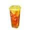 Tazas plásticas disponibles del cuadrado con el logotipo de encargo de la taza de té de la burbuja de las tapas 22oz